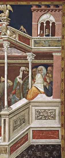 Lorenzetti, Flagellation of Christ. Christ at the Column (detail)