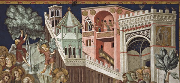 Lorenzetti, Triumphal entry into Jerusalem (detail)