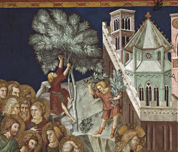 Lorenzetti, L'Entrée du Christ à Jérusalem (détail)