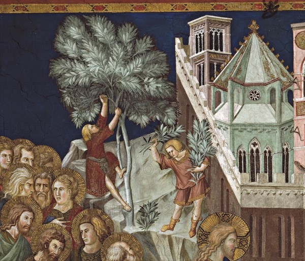 Lorenzetti, Triumphal entry into Jerusalem (detail)