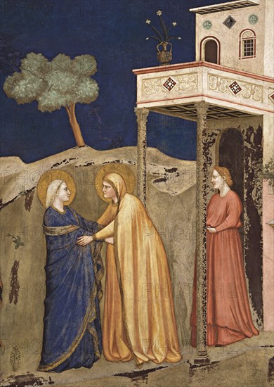 Giotto, Visitation (detail)