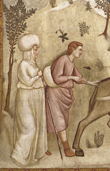 Giotto, Flight into Egypt (detail)