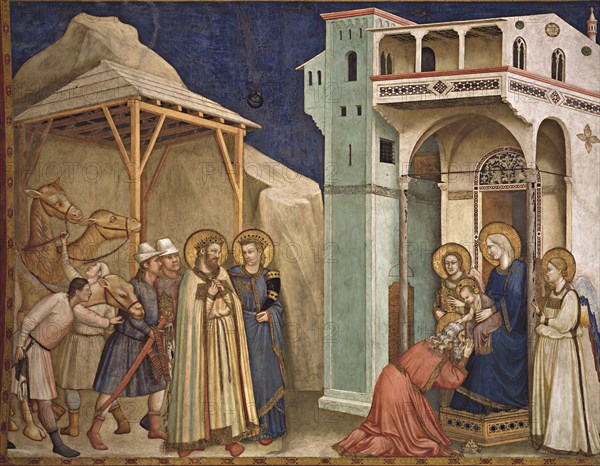 Giotto, Adoration of the Magi (détail)