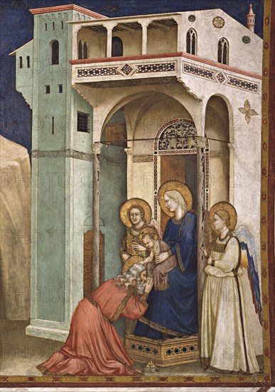 Giotto, L'Adoration des Mages (détail)