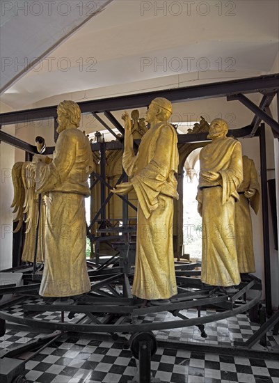 Cathédrale de Messine, mécanisme de l'horloge astronomique