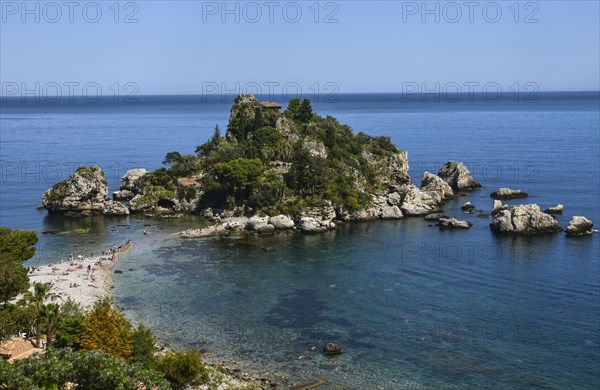 Panorama d'Isola Bella, à Taormina (Sicile)