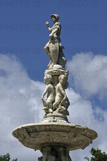 Fontaine d'Orion située sur la Piazza del Duomo à Messine (Sicile)