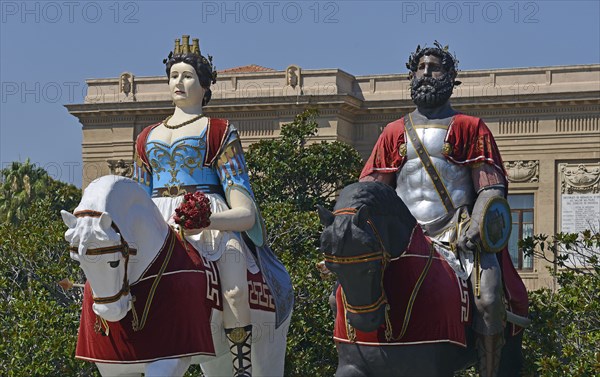 Les géants Mata et Grifone de la Ville de Messine (Sicile)