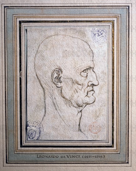 Facsimile d'un dessin de Léonard de Vinci