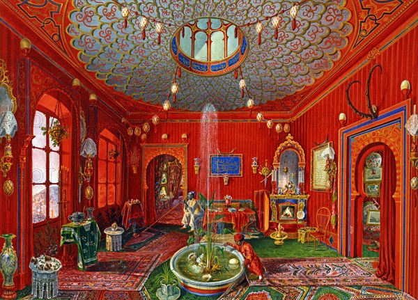 Germano Prosdocimi, Salon oriental de la Villa Lazarovich à Trieste