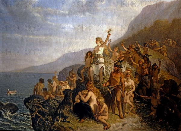 Cesare dell'Acqua, The Argonauts arriving at the mouth of the Timavo River