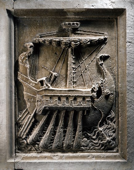 Frieze depicting The Machines of War and Peace