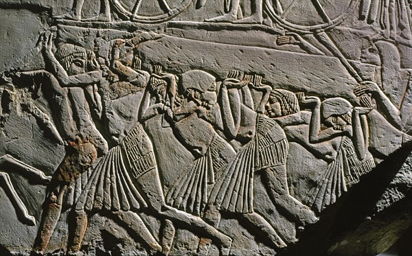 Relief de la tombe de Horemheb à Saqqarah