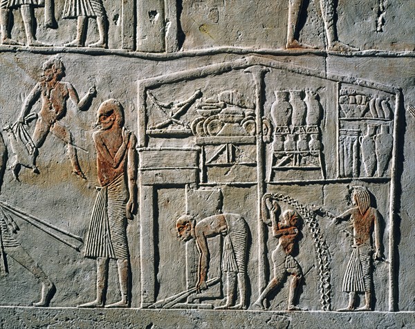 Relief de la tombe de Horemheb à Saqqarah