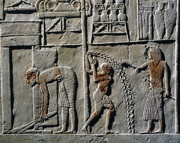 Relief de la tombe de Horemheb à Saqqarah