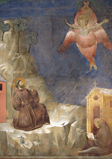 Giotto, Saint François reçoit les stigmates sur le mont Verna