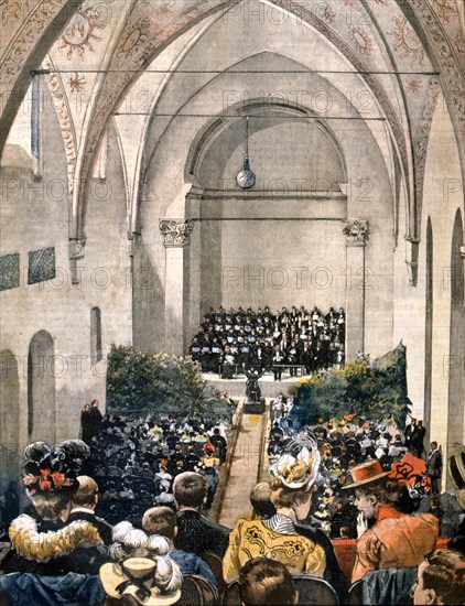 Inauguration du "Salone Perosi" dans l'église de Santa Maria della Pace à Milan