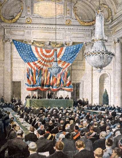 Ouverture de la Conférence de paix de Washington sur le désarmement le 12 novembre 1921