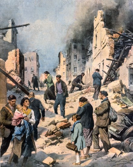 Guerre civile espagnole. La ville d’Eibar détruite par les troupes communistes (1937)