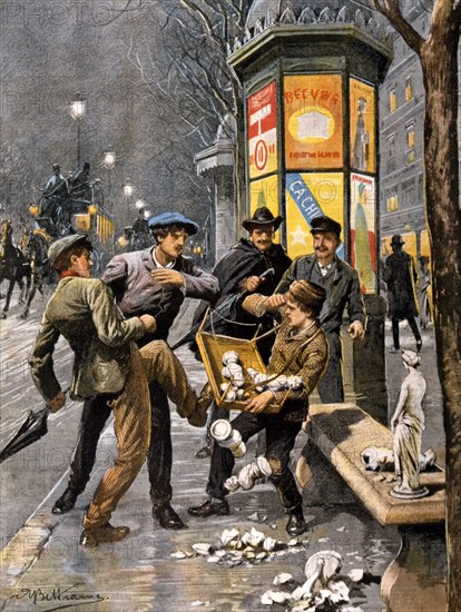 Délinquance juvénile : le jeune Aristide Borelli, colporteur italien, agressé par une bande de mineurs à Paris (1903)