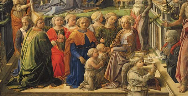 Fra Filippo Lippi, Le Couronnement de la Vierge (détail)