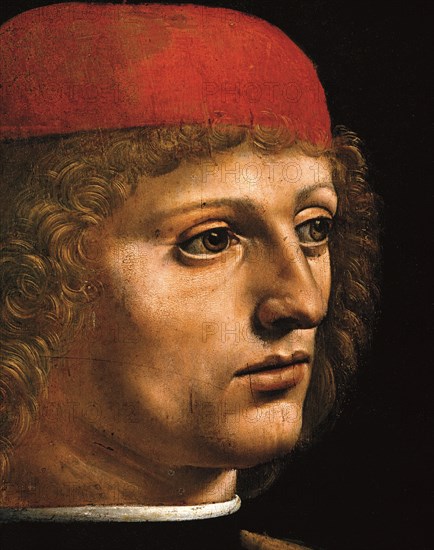 De Vinci, Portrait d’un musicien (détail)
