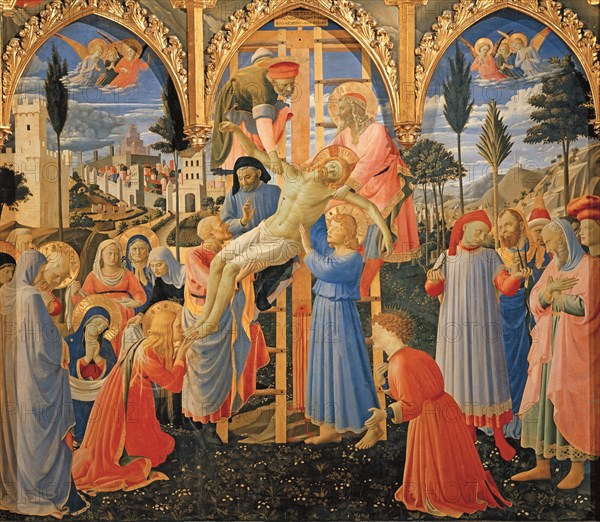 Fra Angelico, La Déposition (détail)