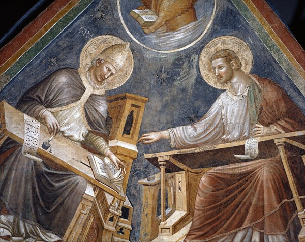 Pietro da Rimini, Saint Benoît et saint Jean l’Evangéliste