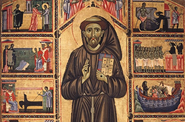 Maître de San Francesco Bardi, Saint François et histoires de sa vie (détail)
