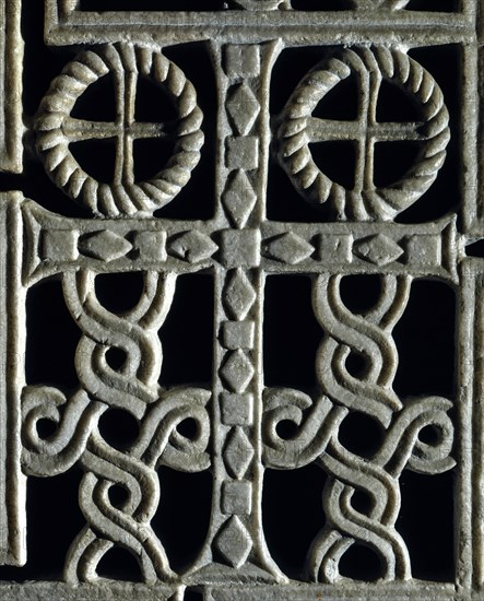 Panneau décoratif du chancel de la basilique San Apollinare Nuovo à Ravenne (détail)