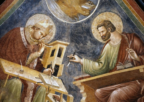 Pietro da Rimini, Saint Ambroise et saint Marc l'Evangéliste