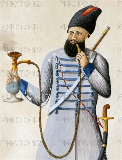 Costume of the narguile smoker