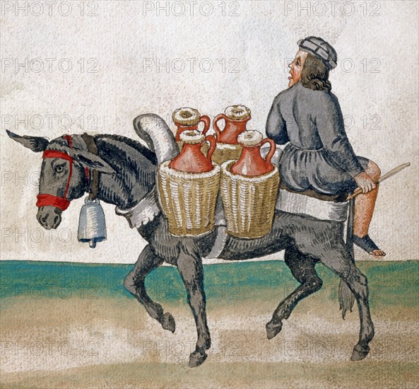 Water seller, following the Arab soldiers in Spain