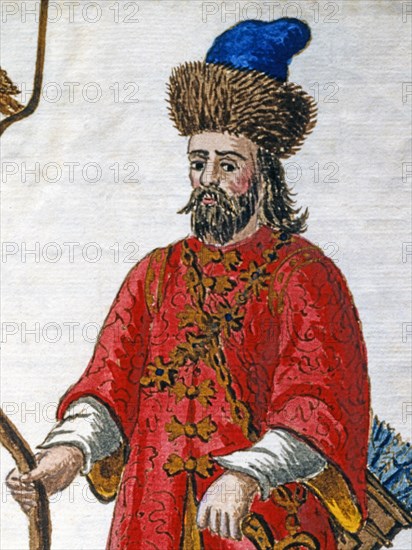 Van Grevenbroeck, Portrait de Marco Polo en costume tartare