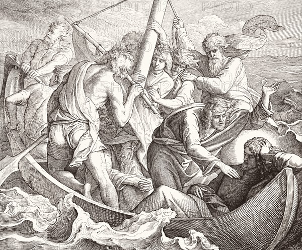 Carolsfeld, Jésus dort pendant la tempête