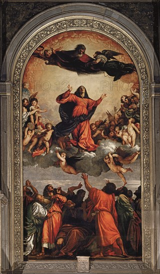 Tiziano Vecellio, dit Le Titien (1477-1576)
Ecole italienne
L'Assomption
1516-1518
Huile sur bois (668 x 344 cm)
Venise, basilica dei Frari