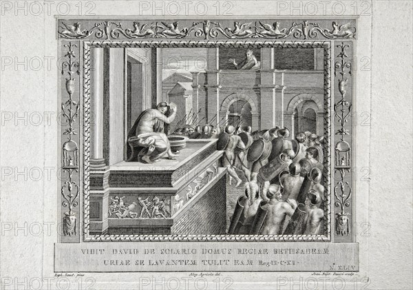 Deuxième Livre de Samuel, chapitre 11 : David voit Bethsabée se laver du balcon de la maison royale