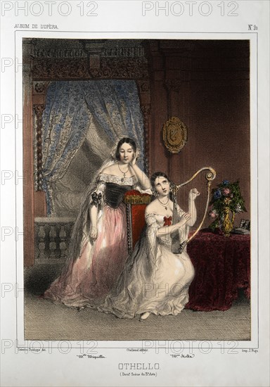 Mlle Méquillen et Mme Stolz dans Otello de Rossini