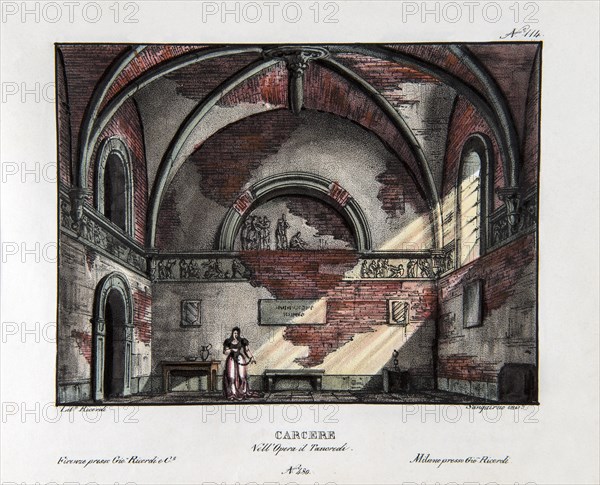 Décor de l'opéra "Tancredi" de Rossini