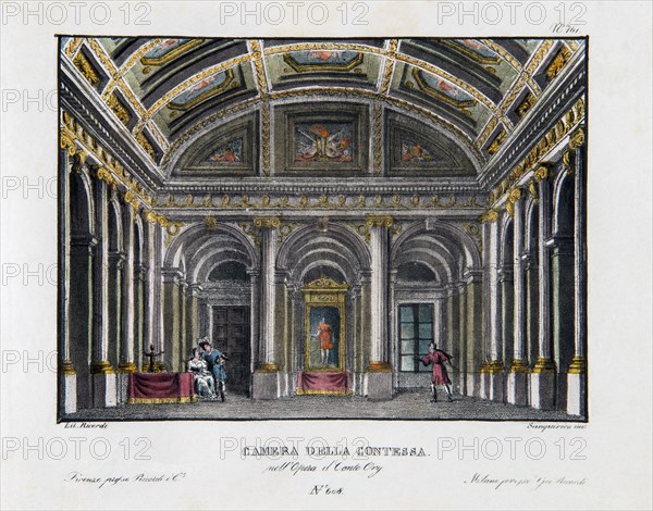 Décor de l'opéra "Le Comte d'Ory" de Rossini