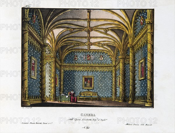 Décor de l'opéra "Elisabeth, reine d'Angleterre" de Rossini