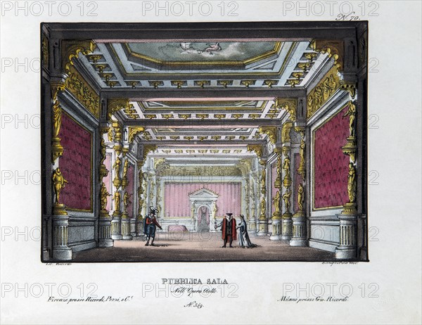 Décor de l'opéra "Otello" de Rossini