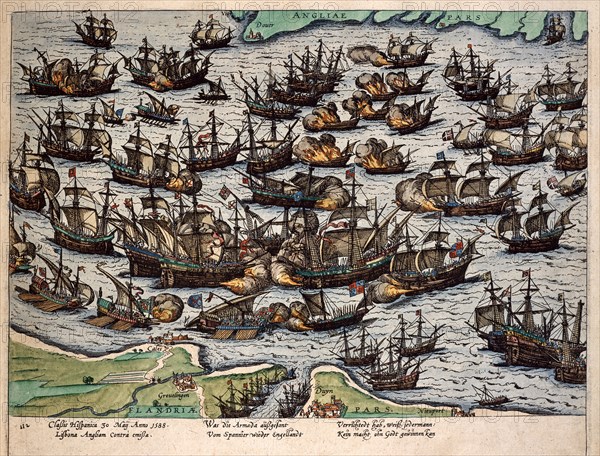 Hogenberg, La défaite de l'Invincible Armada