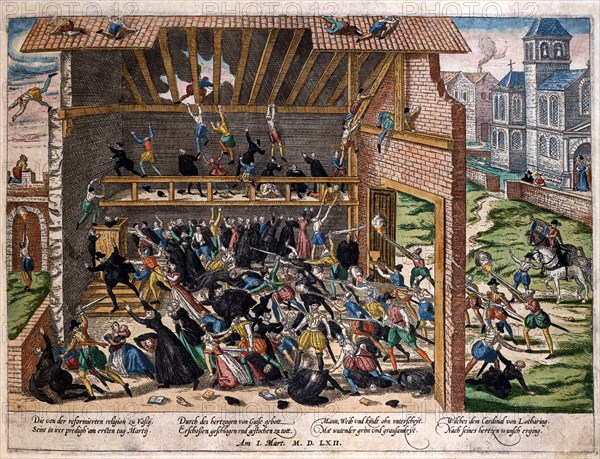 Hogenberg, Le massacre de Wassy, 1er mars 1662