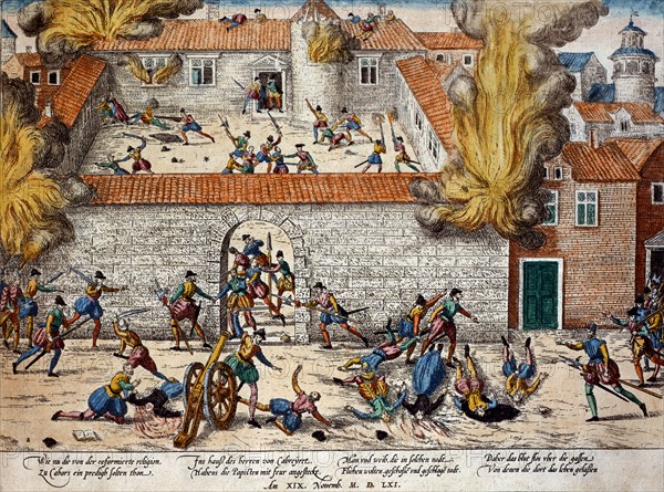 Hogenberg, Le Massacre de Cahors, 19 novembre 1561