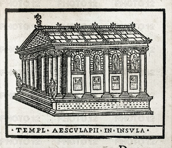Templ aesculapii in insula : Temple d'Esculape à Rome