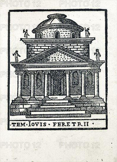 Tem. Iovis Feretrii : Temple de Jupiter Férétrien à Rome