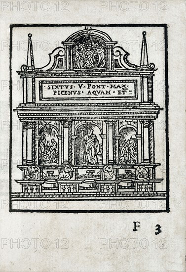 Fontaine de l'Acqua Felice du pape Sixte V à Rome