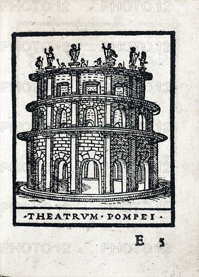 Theatrum Pompei : Théâtre de Pompée le Grand à Rome