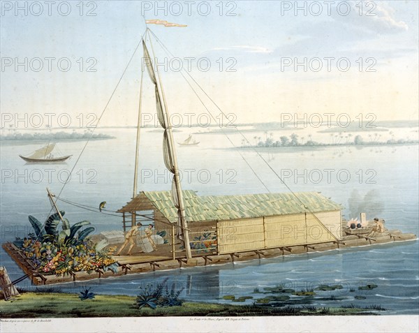 Radeau de la rivière Guayaquil (Rio Guayas)